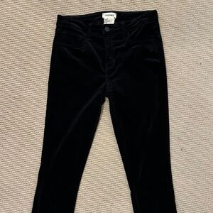 Margot Velvet Cropped Skinny Jean